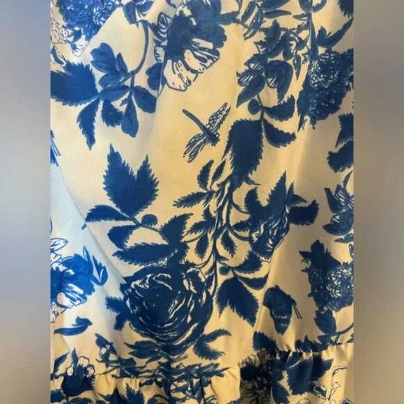 NWOT SHEIN VCAY Plus Allover Floral Print Ruffle Hem Skirt - Picture 5 of 8